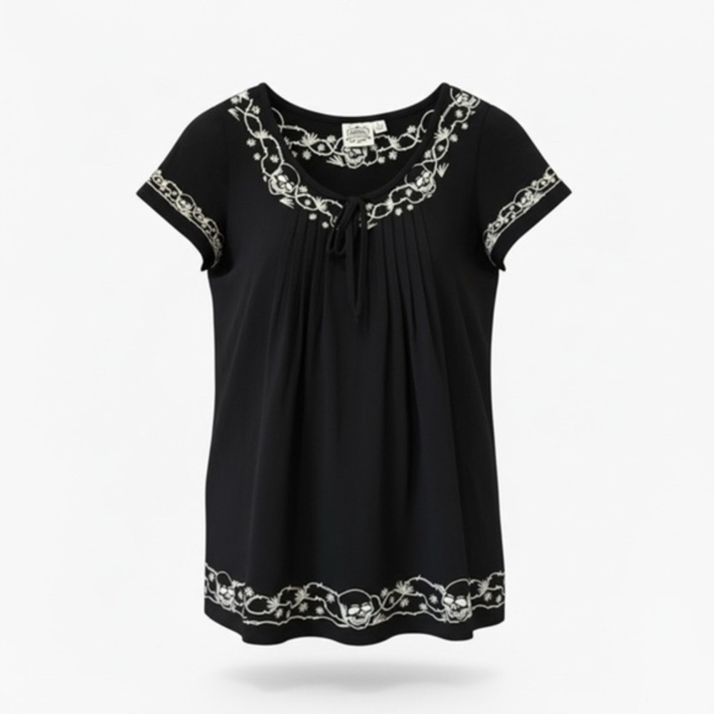Cowgirl Justice Embroidered Skull Western Dress – Size Large – Boutique Style